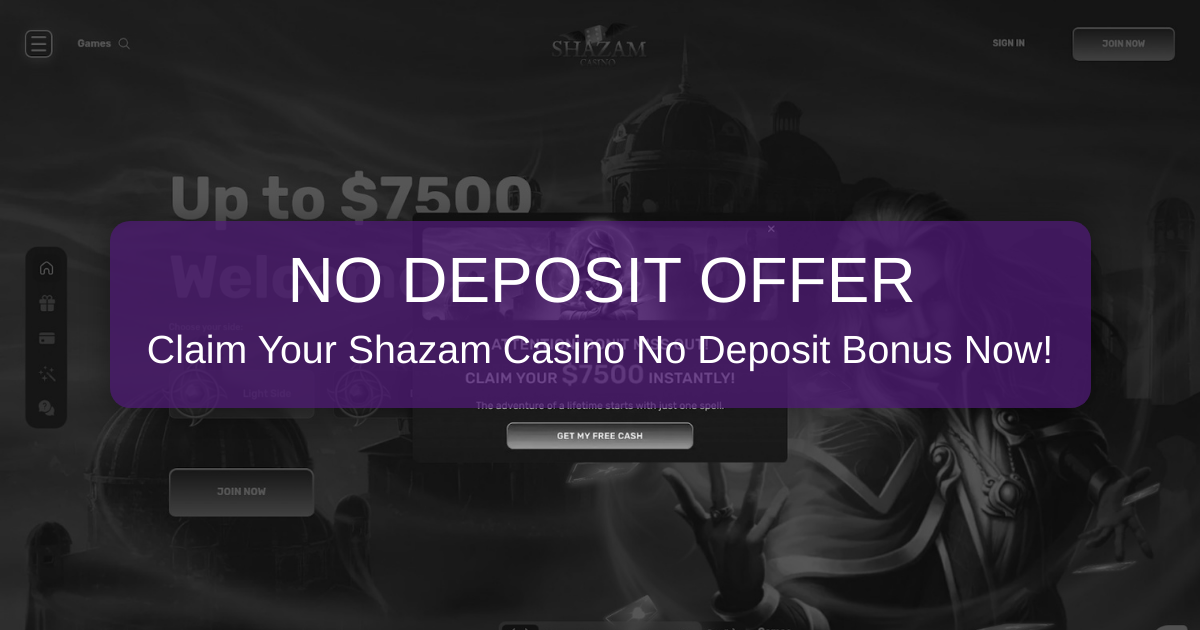 Shazam Casino Bonuses 2026: No Deposit Bonus in United States | Verified